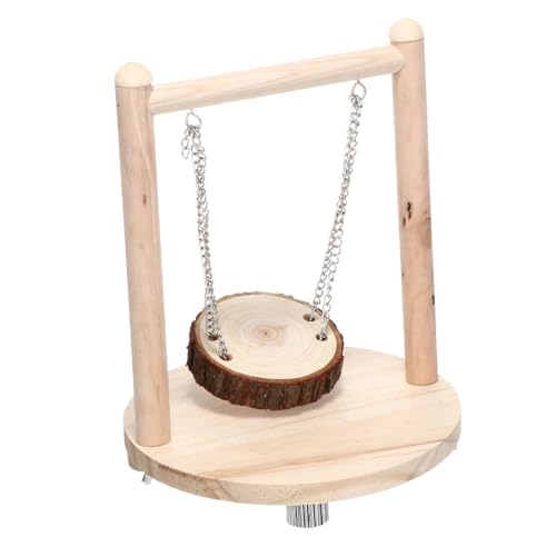 JOINPAYA Holz Hamster Spielzeug Natürliche Tischschaukel für Kleintiere Langlebig und Atmungsaktiv für Hamster und Eichhörnchen von JOINPAYA