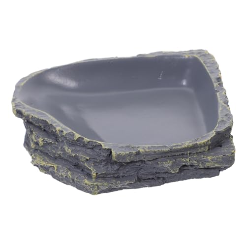 JOINPAYA Reptilien Futter Wassernapf Aus Langlebigem Resin Gefällige Futterplatte Für Schildkröten Eidechsen Und Geckos Simulierter Natur-Look Leicht Zu Reinigen Geeignet Für Kleine JOINPAYA Reptilien Futter Wassernapf Aus Langlebigem Resin Gefällige Futterplatte Für Schildkröten Eidechsen Und Geckos Simulierter Natur-Look Leicht Zu Reinigen Geeignet Für Kleine von JOINPAYA