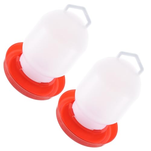 JOINPAYA 2 STÜCK Automatischer Geflügel wasserspender Dickes Kunststoff Design Wassersparende Tränke für Hühner Tauben Wachteln und Geflügel Geeignet für Haus Geflügelfarmen von JOINPAYA