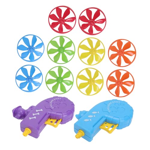 JOINPAYA 2 Sätze Interaktive Katzenspielzeuge Fliegende Disc Launcher für Indoor und Outdoor Fördert Bewegung und Intelligenz von Katzen und Hunden Design Farben Zufällig Zufällige Farbe von JOINPAYA