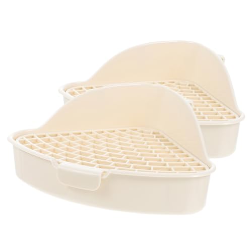 JOINPAYA 2 Stück Große Kaninchen Toilette mit Auslaufsicherem Design Langlebige Kunststoff Katzentoilette Geeignet für Hamster Meerschweinchen Chinchilla und Kleine Haustiere Trainingstool JOINPAYA 2 Stück Große Kaninchen Toilette mit Auslaufsicherem Design Langlebige Kunststoff Katzentoilette Geeignet für Hamster Meerschweinchen Chinchilla und Kleine Haustiere Trainingstool von JOINPAYA
