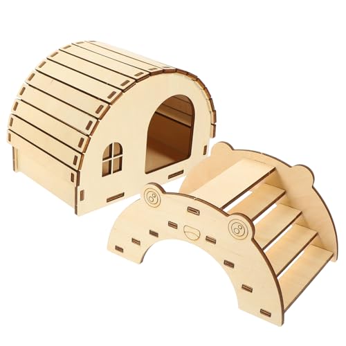 JOINPAYA 2 Stück Hamster Holzversteck DIY Teiliges aus Sicherem Holz Langlebige Hamsterbrücke und Nest zum Schlafen und Entspannen Einfach zu Montieren Kleintierhaus JOINPAYA 2 Stück Hamster Holzversteck DIY Teiliges aus Sicherem Holz Langlebige Hamsterbrücke und Nest zum Schlafen und Entspannen Einfach zu Montieren Kleintierhaus von JOINPAYA