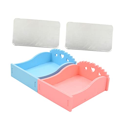 JOINPAYA 2 Stück Hamster Sommer Kühlbett Meerschweinchen Zeug Hamster Zubehör Hamster Kühlbetten Kühlkissen Hamster Rosa Hamster Kühlbett Hamster Kühlplatte Zubehör von JOINPAYA