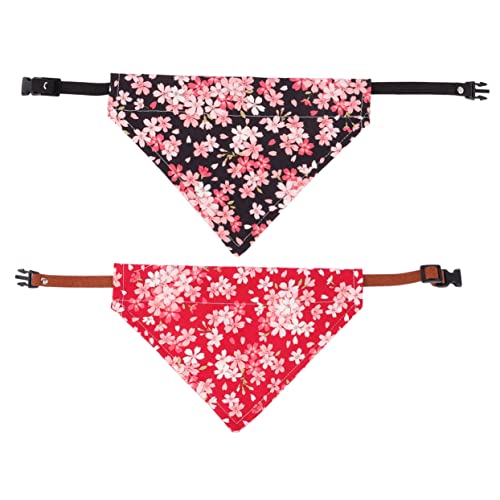 JOINPAYA 2 Stück Haustier Dreieckstuch Quaste Dreieckiger Katzenschal Katzenhalsbänder Katzen Farbe Bandana Haustiere Rosa Namenshals Hunde Welpenhalsbänder Gestrickter Ersatz von JOINPAYA