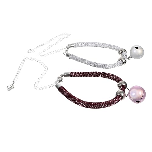 JOINPAYA 2 Stück Haustierhalsband Glockenhalsband für Haustiere groß Mittel für Haustiere mit stilvollem Design hochzeitsdeko Glockenhalsband für Hundehalsband Glocke Metall von JOINPAYA