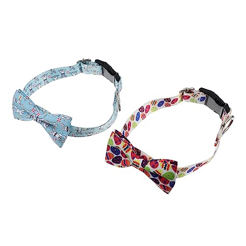 JOINPAYA 2 Stück Haustierhalsband Katzenhalsband Körperpflege Kragen Haustierhalsbänder Der Osterserie Mit Fliege Hündchen Halskette Schleife Dekorative Welpenhalskette Hundezubehör Stoff JOINPAYA 2 Stück Haustierhalsband Katzenhalsband Körperpflege Kragen Haustierhalsbänder Der Osterserie Mit Fliege Hündchen Halskette Schleife Dekorative Welpenhalskette Hundezubehör Stoff von JOINPAYA