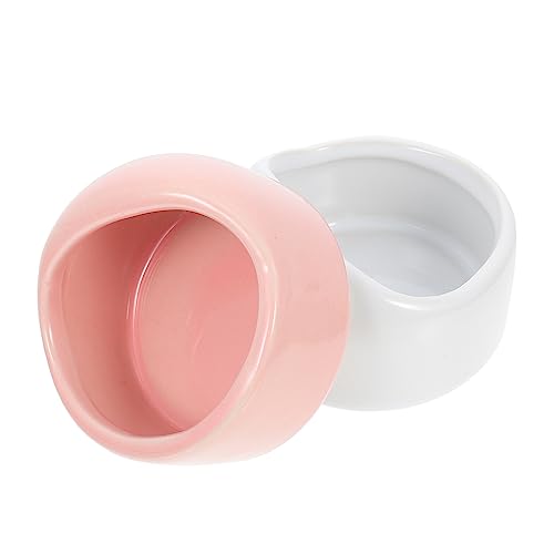 JOINPAYA 2 Stück Keramik Futternäpfe Waschbar Robust für Hamster Kaninchen Meerschweinchen Kleintiere Langlebig Kompakt Leicht zu Reinigen Praktische Futter und Wasserschalen in Rosa und JOINPAYA 2 Stück Keramik Futternäpfe Waschbar Robust für Hamster Kaninchen Meerschweinchen Kleintiere Langlebig Kompakt Leicht zu Reinigen Praktische Futter und Wasserschalen in Rosa und von JOINPAYA