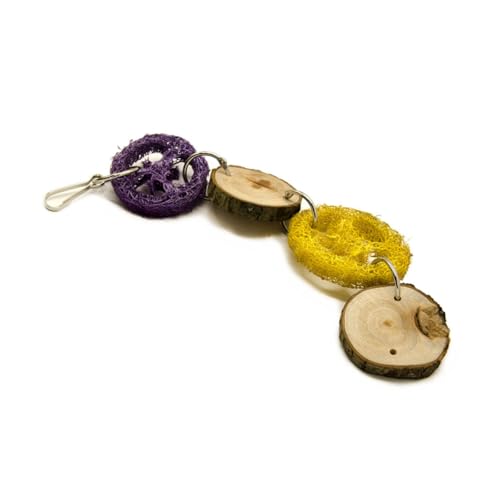 JOINPAYA 2 Stück Papageien Beißspielzeug Vogel Kauspielzeug Vogelspielzeug Papageien Vögel Papageien Spielspielzeug Papageien Beißspielzeug Vogel Beißspielzeug Vogel Luffa Schwamm von JOINPAYA
