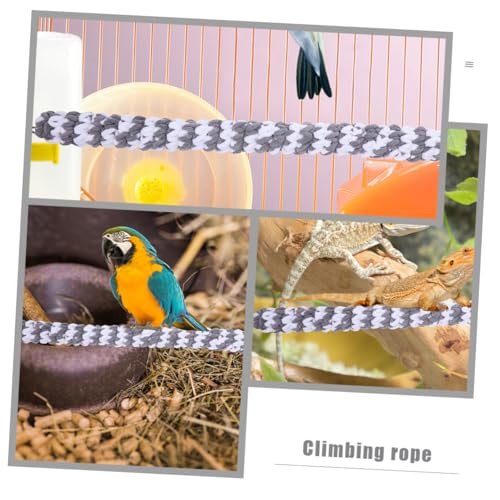JOINPAYA 2 Stück Reptilien Kletterseil Baumwolle Strapazierfähig Terrarium Kletterspielzeug für Kleine Papageien Eidechsen Frösche und Chamäleons Zubehör von JOINPAYA
