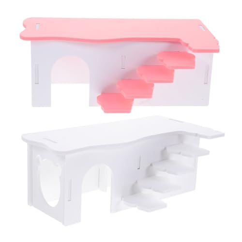 JOINPAYA 2 Stück Teiliges Hamsterhaus mit Leiter aus Sicherem PVC Multifunktionales Versteck Schlafhaus für Kleine Nager Wie Hamster Ratten und Meerschweinchen Wiederholbar für Haustiere JOINPAYA 2 Stück Teiliges Hamsterhaus mit Leiter aus Sicherem PVC Multifunktionales Versteck Schlafhaus für Kleine Nager Wie Hamster Ratten und Meerschweinchen Wiederholbar für Haustiere von JOINPAYA