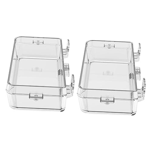 JOINPAYA 2 Stück Zubringer Reptilien Fütterung Futterspender Klein Gecko Essen Turtle Feeder Haustier Schildkröte Schüssel Transparent Abs-Material JOINPAYA 2 Stück Zubringer Reptilien Fütterung Futterspender Klein Gecko Essen Turtle Feeder Haustier Schildkröte Schüssel Transparent Abs-Material von JOINPAYA