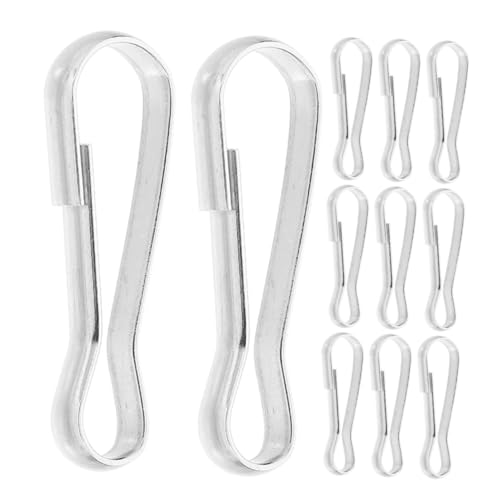 JOINPAYA 20 Stück Edelstahl Haken Mini Karabiner Clip Schnorchel Clip Ersatz Edelstahl Drehverschluss Trigger Clips Verschluss Metallverschlüsse Zum Aufhängen Schnalle von JOINPAYA