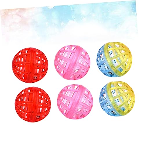 JOINPAYA 20 Stücke Glocke Ball Indoor Katze Bereicherung Chat Kätzchen Bouncy Fuzzy Interaktive Necken von JOINPAYA