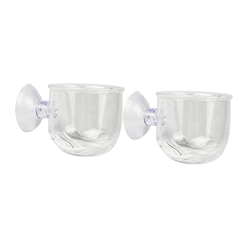 JOINPAYA 2Stück Fütterung Tasse Für Rote Würmer Aquarium Futterspender Für Fische Für Süß Saugnapf S Futterzufuhr Für Garnelen von JOINPAYA