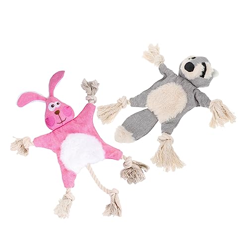 JOINPAYA 2Stücke Füllung für Kleine Kau und Zahnpflege Spielzeuge aus Strapazierfähigem Interaktives Plüschspielzeug Hase für Welpen JOINPAYA 2Stücke Füllung für Kleine Kau und Zahnpflege Spielzeuge aus Strapazierfähigem Interaktives Plüschspielzeug Hase für Welpen von JOINPAYA