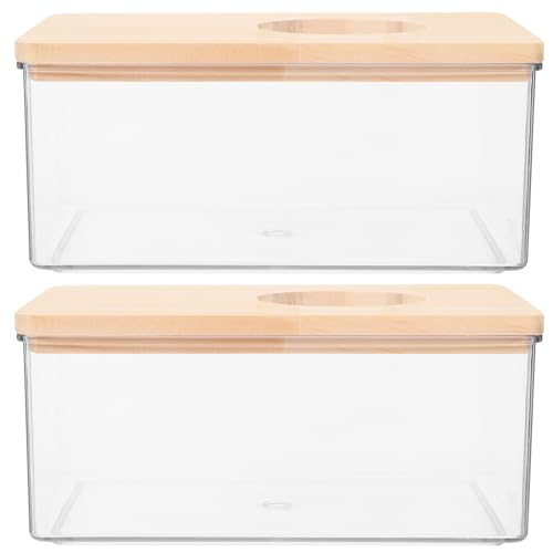 JOINPAYA 2Stücke Hamster Sandbad Box Transparente Badewanne für Hamster Chinchilla und Kleine Nager für Tägliches Sandbad Haustierzubehör von JOINPAYA