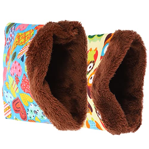 JOINPAYA 2stücke Kuschelsack Für Kleine Haustiere Schlafsack Für Meerschweinchen Hamster Zuckerglider Warmes Gemütliches Versteck Für Kleine Tiere Als Spielzeug Und Rückzugsort von JOINPAYA
