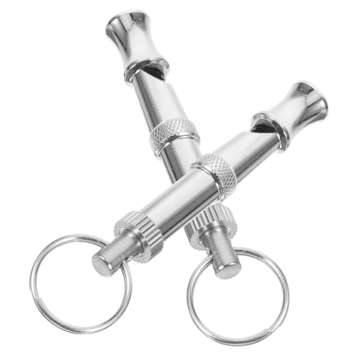 JOINPAYA 2Stücke Hundepfeife aus Metall Hundetraining Zubehör für Große und Welpen Langlebig und Lanyard für Freihändiges Training JOINPAYA 2Stücke Hundepfeife aus Metall Hundetraining Zubehör für Große und Welpen Langlebig und Lanyard für Freihändiges Training von JOINPAYA