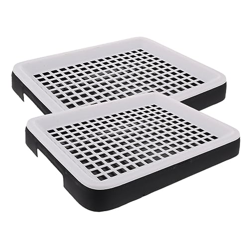 JOINPAYA 2Stücke Kaninchen Toilette Plastik Töpfchen für Meerschweinchen Hamster und Kleintiere Lecksicheres Design für Haustiertraining von JOINPAYA