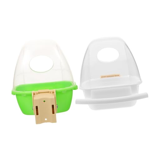 JOINPAYA 2Stücke Stabiler Vogelfutterspender wasserdichte Hängebox für Papageien Praktische Futter und Wasserschalen für Tägliche Vogelpflege pro Behälter von JOINPAYA