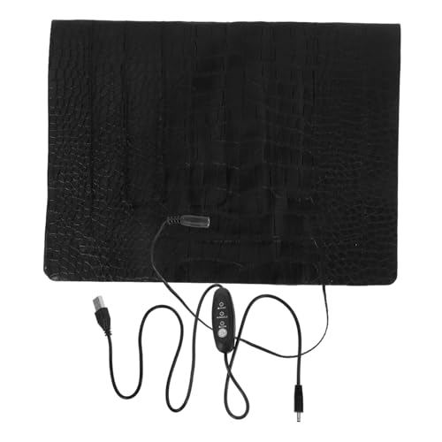 JOINPAYA 3 Heizkissen Für Haustiere Heizungsmatte Bartagame Tankmatte Kleintier-wärmekissen Hamsterheizung Heizmatte Für Terrarien Beheizte Haustierunterlage Heizzubehör Ledermaterial Black von JOINPAYA
