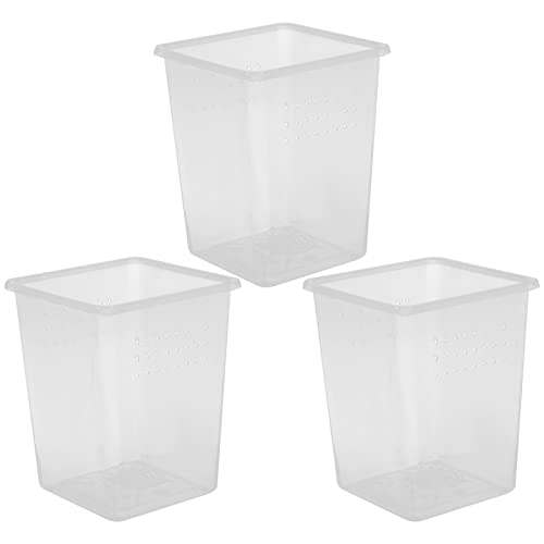 JOINPAYA 3 Stück Kreative Futterboxen für Reptilien und Schnecken Transparente Inkubatoren für Spinnen und Kleine Haustiere Langlebig und Sicher mit Optimaler Belüftung von JOINPAYA