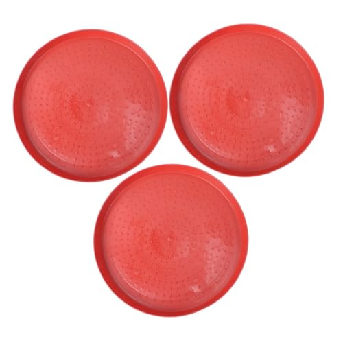 JOINPAYA 3 Stück Küken Futterplatten Wiederverwendbare Futtertrays für Geflügel Langlebig und Deformierungsresistent für Hühner und Tauben von JOINPAYA