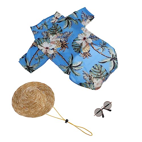 JOINPAYA 3 Stück Sommerhemd Sonnenhut und Sonnenbrille für Bequem für Outdoor Aktivitäten und Sonnige Kleine bis Mittelgroße JOINPAYA 3 Stück Sommerhemd Sonnenhut und Sonnenbrille für Bequem für Outdoor Aktivitäten und Sonnige Kleine bis Mittelgroße von JOINPAYA