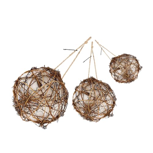JOINPAYA 3 Stück Teiliges Vogel Nistmaterial Set Handmade Nistmaterial für Wildvögel für Garten und Zuhause und Nistkugeln für Hummingbirds und Andere Vögel von JOINPAYA