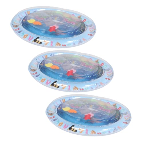 JOINPAYA 3 Stücke Teiliges Pet Cooling Water Mat Runde Wasser-sensorikspielmatte mit Schwimmenden Fischspielzeugen Wassergefülltes Einfach zu Reinigendes Kühlpad für Haustiere Indoor JOINPAYA 3 Stücke Teiliges Pet Cooling Water Mat Runde Wasser-sensorikspielmatte mit Schwimmenden Fischspielzeugen Wassergefülltes Einfach zu Reinigendes Kühlpad für Haustiere Indoor von JOINPAYA