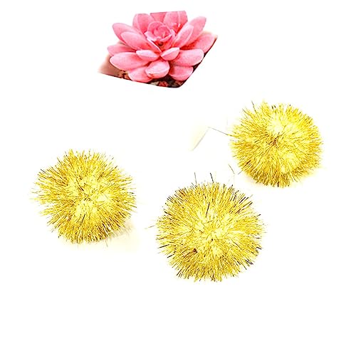 JOINPAYA 30Stücke Bunte Mini Sparky Glitter Tinsel Bälle Pom Poms für Katzen Katzenspielzeug für Spiel und Bewegung mit Schimmerndem Lametta von JOINPAYA