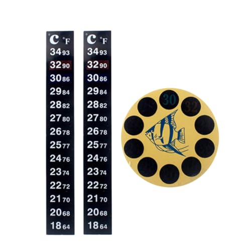 JOINPAYA 3Stücke Aquarium Patch Thermometer Runde Langgestreckte Temperaturanzeigen für Aquarien Installieren für Fischbecken und Heimgebrauch JOINPAYA 3Stücke Aquarium Patch Thermometer Runde Langgestreckte Temperaturanzeigen für Aquarien Installieren für Fischbecken und Heimgebrauch von JOINPAYA
