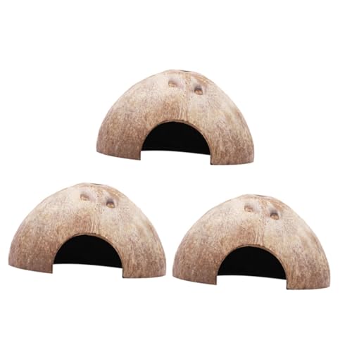 JOINPAYA 3Stücke Teiliges Kokosnuss Hamsterversteck Zartes Hamsterversorgungsspielzeug für Nager Versteck für Entdeckung und Sicher Tägliche JOINPAYA 3Stücke Teiliges Kokosnuss Hamsterversteck Zartes Hamsterversorgungsspielzeug für Nager Versteck für Entdeckung und Sicher Tägliche von JOINPAYA