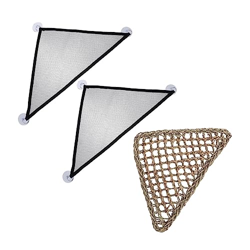JOINPAYA 3er Set Echsenhängematte Set Drinnen Reptilien Gecko-hängematte Groß Netz Haustier Liege Klein Mit Bartagame Hängematte Bettwäsche von JOINPAYA