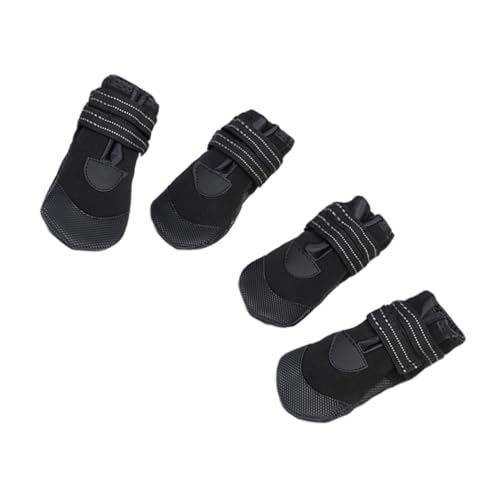 JOINPAYA 4 Stück Luminous Regen und Schneeschuhe für Kleine Hunde wasserdichte Gummistiefel Bunten Farben Schwarz für und Outdoor Aktivitäten JOINPAYA 4 Stück Luminous Regen und Schneeschuhe für Kleine Hunde wasserdichte Gummistiefel Bunten Farben Schwarz für und Outdoor Aktivitäten von JOINPAYA