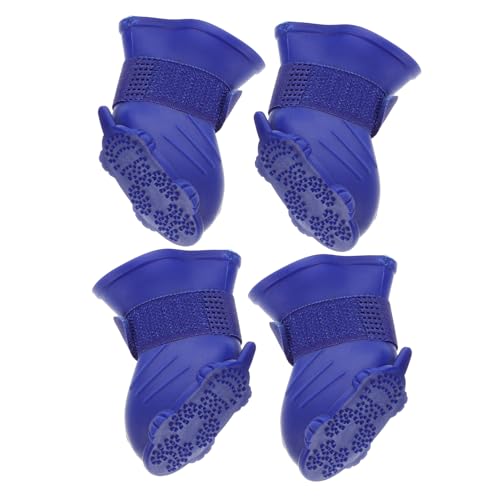 JOINPAYA 4 Stück wasserdichte Hundestiefel Für Regen, rutschfeste Haustierschuhe, Bequeme Hundepfotenstiefel Aus Gummi, Schützende Hundefußabdeckungen Für Und Wanderungen Im JOINPAYA 4 Stück wasserdichte Hundestiefel Für Regen, rutschfeste Haustierschuhe, Bequeme Hundepfotenstiefel Aus Gummi, Schützende Hundefußabdeckungen Für Und Wanderungen Im von JOINPAYA