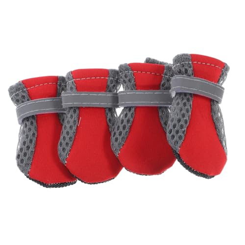 JOINPAYA 4Stücke Antirutsch Hundeschuhe aus Atmungsaktivem Mesh für Drinnen Bequeme Pfotenschutzschuhe für Kleine für Park und Strand JOINPAYA 4Stücke Antirutsch Hundeschuhe aus Atmungsaktivem Mesh für Drinnen Bequeme Pfotenschutzschuhe für Kleine für Park und Strand von JOINPAYA