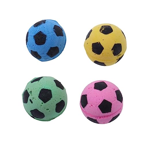 JOINPAYA 4Stücke Fußball für Katzen Süße Katzenspielzeuge zur Stimulation Natürlicher Instinkte und Schutz von Möbeln JOINPAYA 4Stücke Fußball für Katzen Süße Katzenspielzeuge zur Stimulation Natürlicher Instinkte und Schutz von Möbeln von JOINPAYA