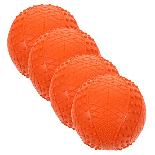 JOINPAYA 4Stücke Gummibälle Für Quietschende Hundebälle Für Mittelgroße Für Hundetraining Und Spielspaß Zufälligen von JOINPAYA