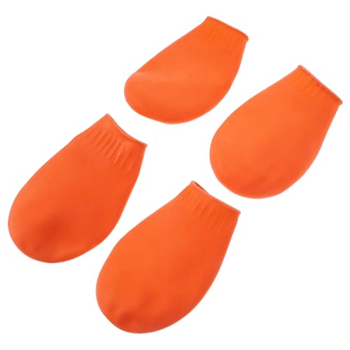 JOINPAYA 4Stücke Hundestiefel für Outdoor Aktivitäten Teiliges und rutschfest für Schutz Ihres Hundes S Orange von JOINPAYA