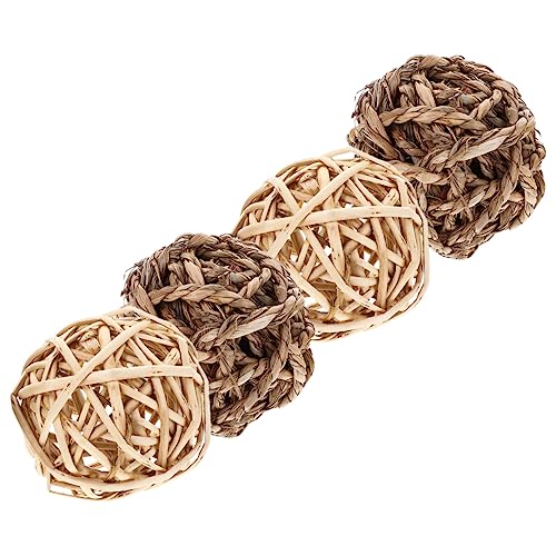 JOINPAYA 4stücke Teiliges Kauspielzeug Für Kleintiere Natürlicher Heuball Zahnpflege Für Kaninchen Meerschweinchen Und Chinchillas Und Im Käfig JOINPAYA 4stücke Teiliges Kauspielzeug Für Kleintiere Natürlicher Heuball Zahnpflege Für Kaninchen Meerschweinchen Und Chinchillas Und Im Käfig von JOINPAYA