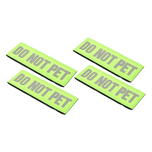 JOINPAYA 4Stücke Reflektierende Hundepatches Für Servicehunde Wiederverwendbare Dekorative Aufnäher Für Hundegeschirre Für Welpen Und Große Sicherheitsbewusste Gestaltung von JOINPAYA