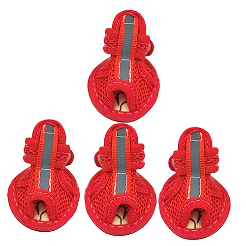 JOINPAYA 4Stücke Rutsch Hundeschuhe Atmungsaktive Haustier Sandalen Bequeme Pfotenschutzschuhe Für Kleine Für Aktivitäten Im Freien JOINPAYA 4Stücke Rutsch Hundeschuhe Atmungsaktive Haustier Sandalen Bequeme Pfotenschutzschuhe Für Kleine Für Aktivitäten Im Freien von JOINPAYA