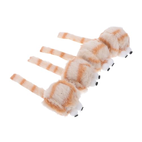JOINPAYA 4pcs Realistische Plüschmausform -cat -Spielzeug Fuzzy -kau -mäusespielzeug Für Katzen Interaktives Kätzchen -trainingsspielzeug Für Innenkatzen von JOINPAYA