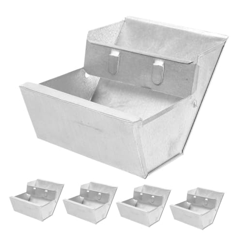 JOINPAYA 5 Stück Teiliges Metall-hänge-futtertrog Kleintiere Kontrollierte Portionierung Platzsparend Geeignet für Kaninchen Meerschweinchen Frettchen Chinchillas und Kleine Geflügelarten von JOINPAYA