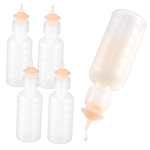 JOINPAYA 5 Stücke Pet Pflege Flasche Infant Hunde Fütterung Flaschen Flüssigkeit Milch Wasser Fütterung Flaschen Pet Feeder Neugeborenen Pet Pflege Versorgung 60 Ml von JOINPAYA