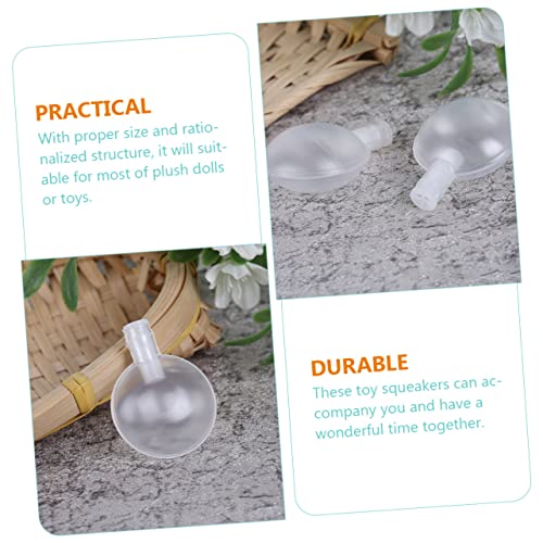 JOINPAYA 50 Stück Squeaker für Babyspielzeug Transparente Quietscher Geräuschvolle Ersatzteile für DIY Kuscheltiere Leicht Langlebig zum Einnähen Schuhe von JOINPAYA