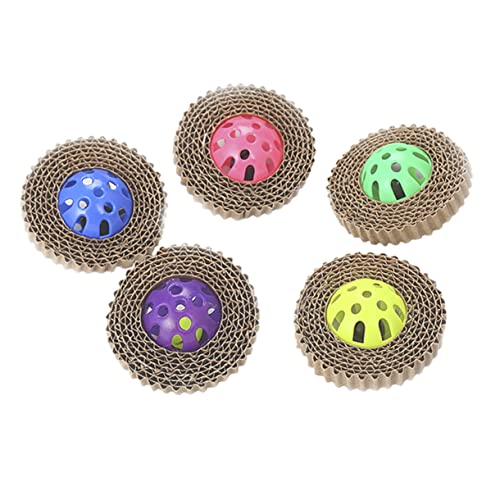 JOINPAYA 5Stücke Interaktives Katzenspielzeug Teiliges Aus Wellpappe Mit Glockenball Kratzbrett Für Indoor Katzen Fördert Und Training Langlebig Und Unterhaltsam JOINPAYA 5Stücke Interaktives Katzenspielzeug Teiliges Aus Wellpappe Mit Glockenball Kratzbrett Für Indoor Katzen Fördert Und Training Langlebig Und Unterhaltsam von JOINPAYA