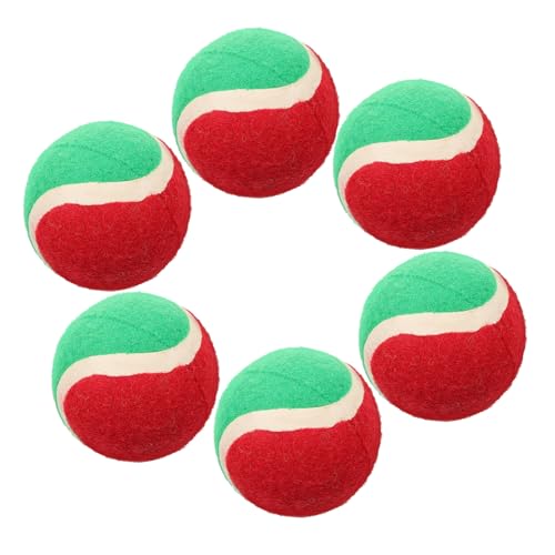 JOINPAYA 6 Stück Hunde Tennisbälle aus Robustem Gummi für Welpen und Hunde zum Apportieren Training Beschäftigung Drinnen und Draußen Leicht und Langlebig JOINPAYA 6 Stück Hunde Tennisbälle aus Robustem Gummi für Welpen und Hunde zum Apportieren Training Beschäftigung Drinnen und Draußen Leicht und Langlebig von JOINPAYA