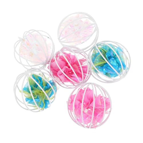 JOINPAYA 6 Stück Katzenspielzeug mit Käfigball Crinkle Ball Katzenspielzeug Fangball für Haustierkatzen Crinkle- für Katzen Crinkle Cat - Crinkle Cat Toy Abs JOINPAYA 6 Stück Katzenspielzeug mit Käfigball Crinkle Ball Katzenspielzeug Fangball für Haustierkatzen Crinkle- für Katzen Crinkle Cat - Crinkle Cat Toy Abs von JOINPAYA